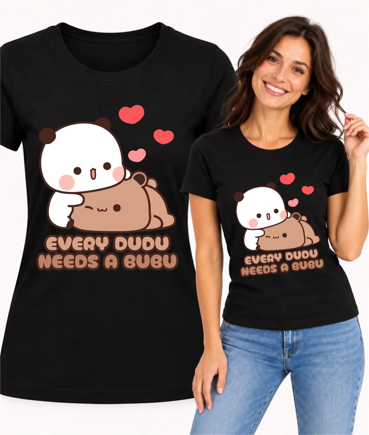 Koszulka damska dla par - Every Dudu needs a Bubu W32