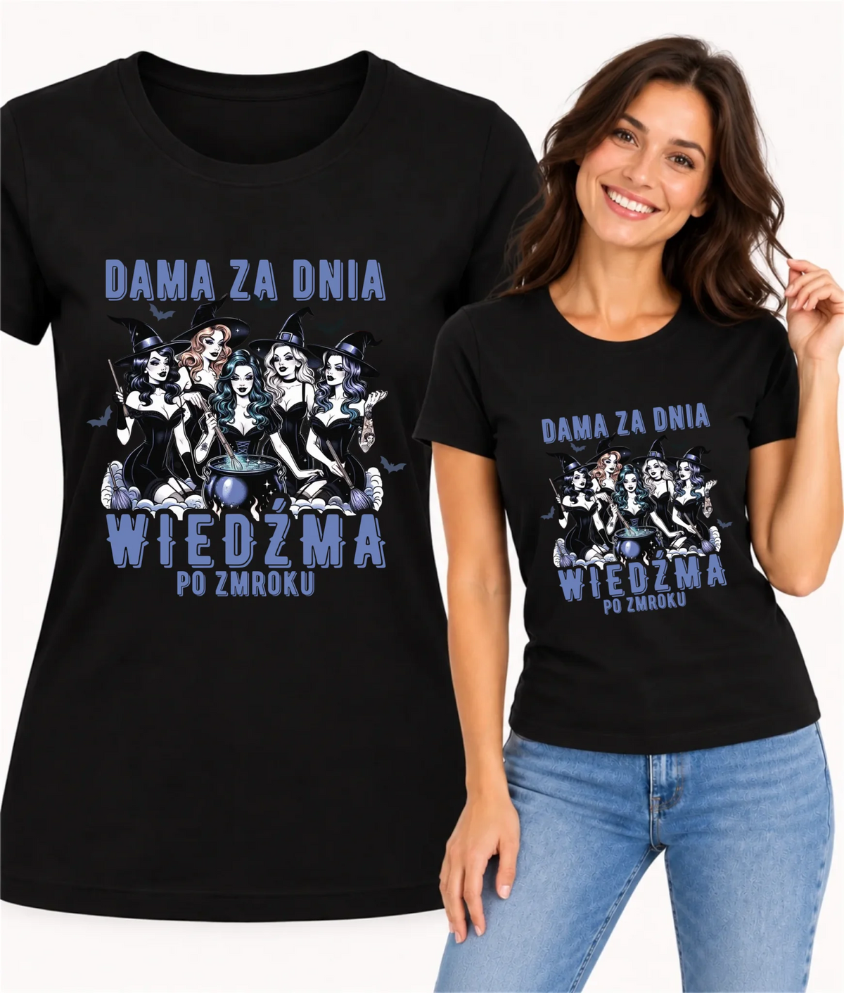 Koszulka damska - Dama za dnia wiedźma po zmroku HL16