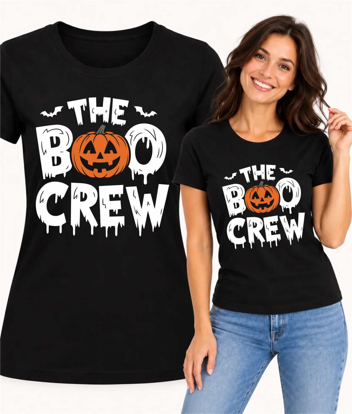 Koszulka damska na Halloween - The Boo Crew HL12
