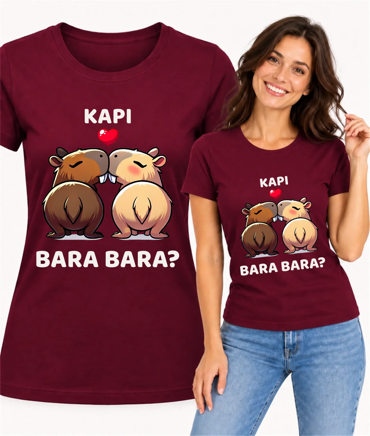 Koszulka damska - Kapibara bara bara W86