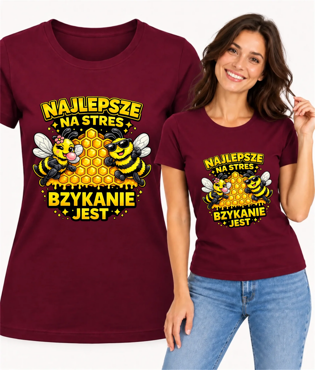 Koszulka damska - Najlepsze na stres bzykanie jest W79