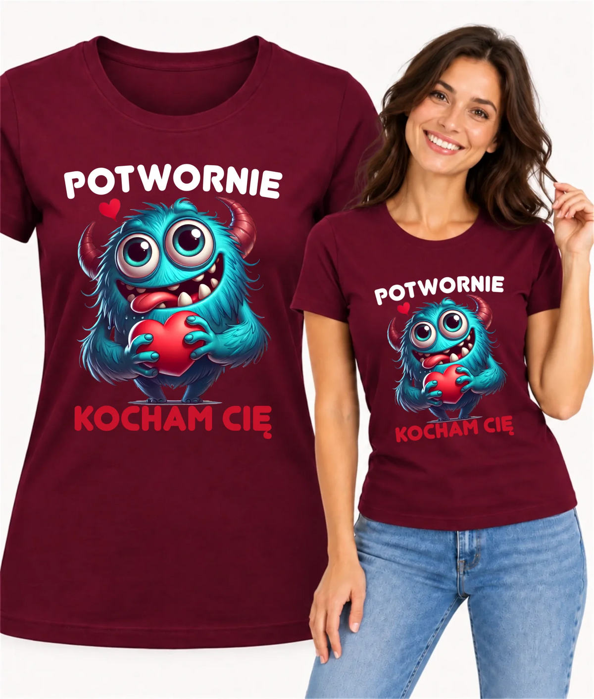 Koszulka damska - Potwornie Kocham Cię W45