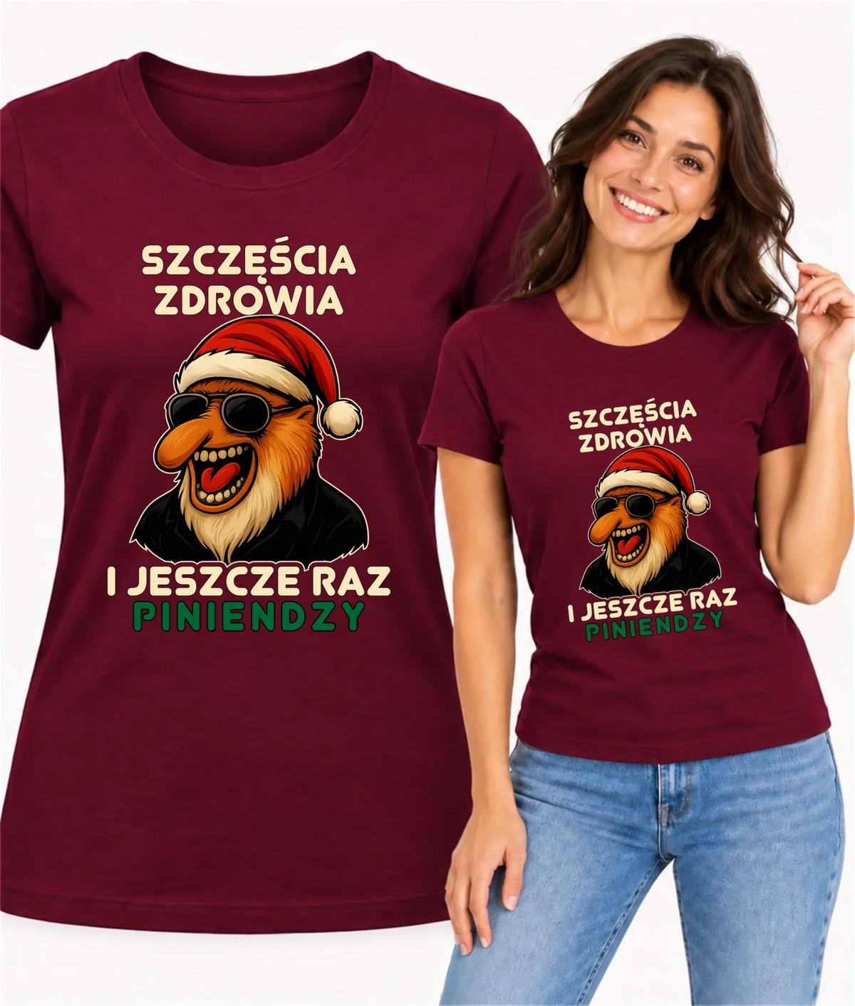 Koszulka damska świąteczna - Janusz Nosacz - I jeszcze raz piniendzy BN111