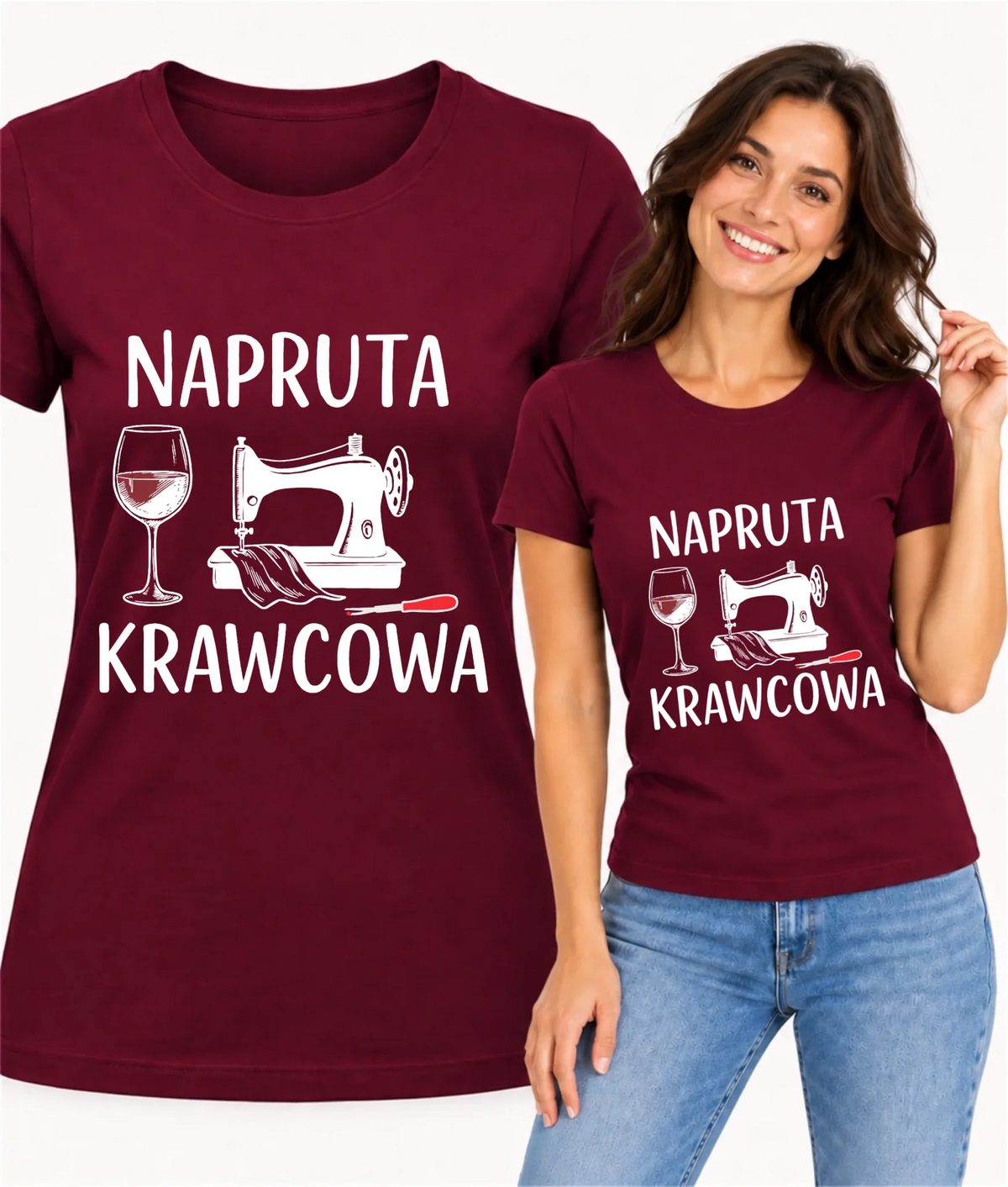 Koszulka damska szyciowa dla krawcowej - Napruta krawcowa HS25