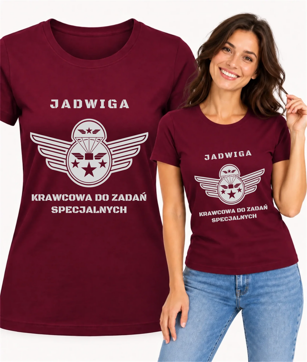 Koszulka damska szyciowa dla krawcowej - Krawcowa do zadań specjalnych HS38