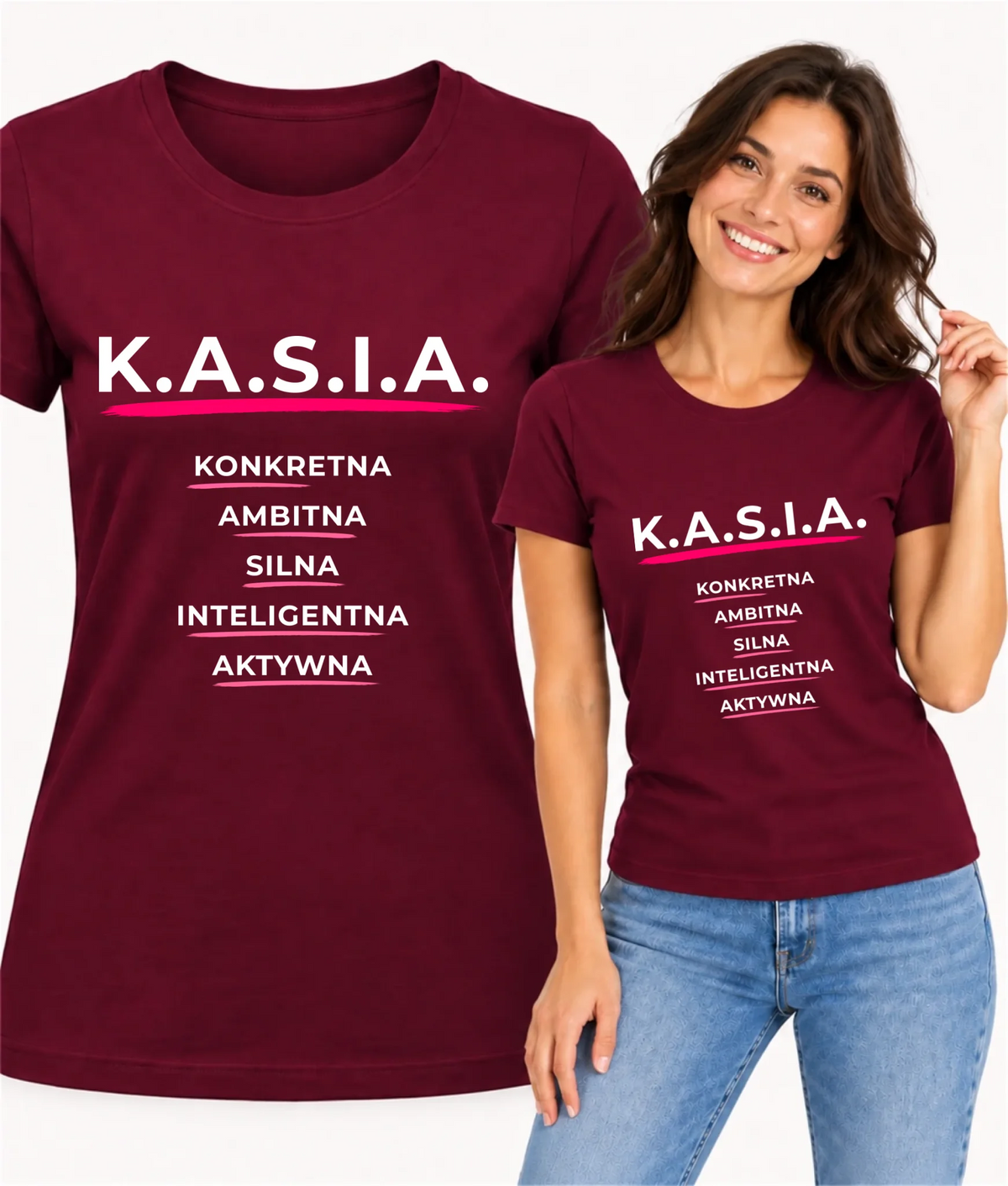 Koszulka damska - prezent dla Kasi - Katarzyna - K.A.S.I.A. DZ17