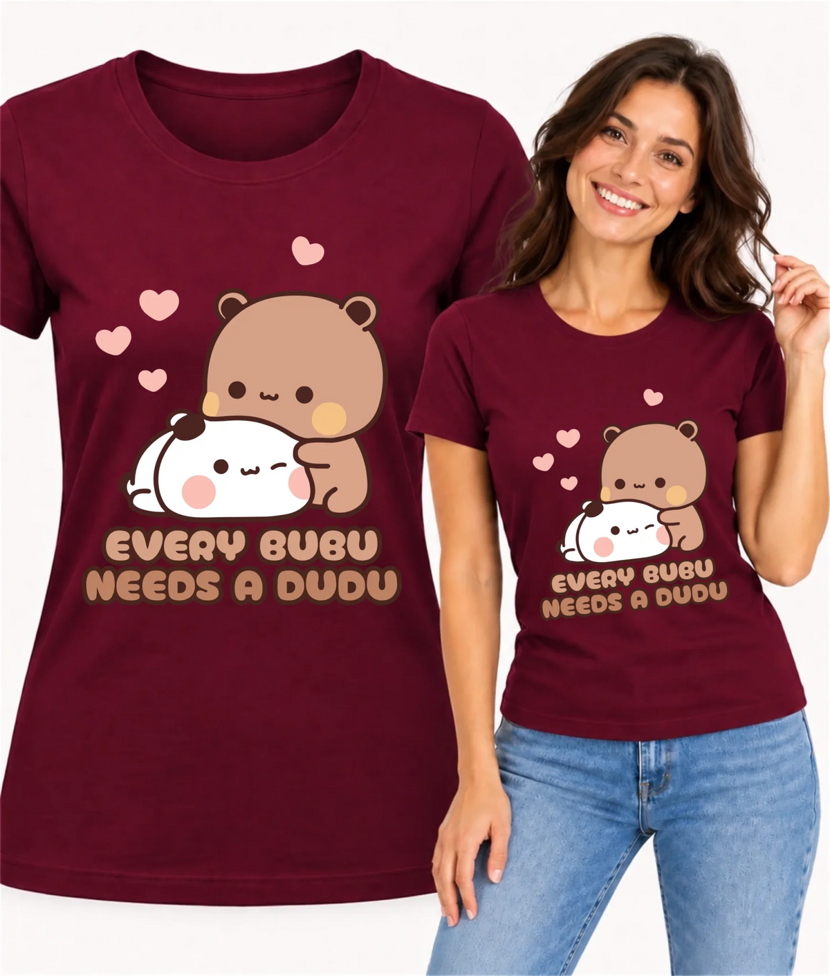 Koszulka damska dla par - Every Bubu needs a Dudu W33