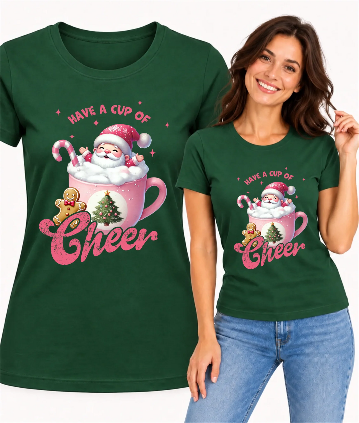 Koszulka damska świąteczna - Have a cup of cheer BN53