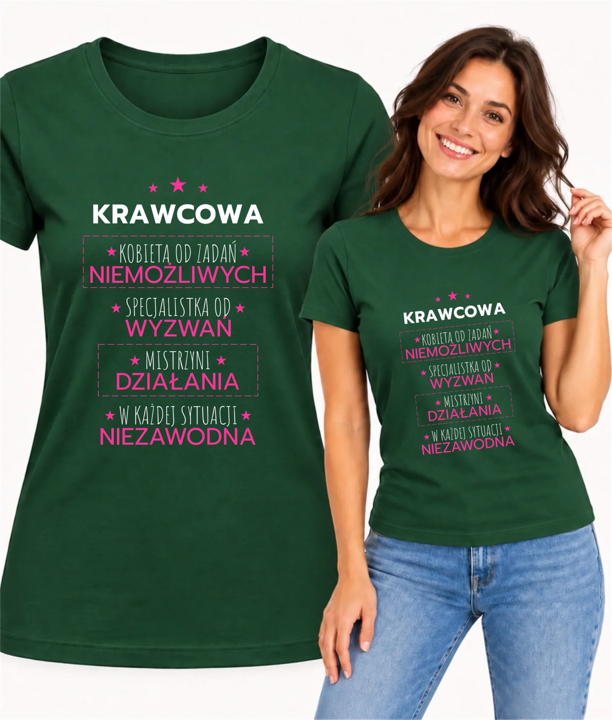 Koszulka damska szyciowa dla krawcowej - Kobieta od zadań niemożliwych HS29