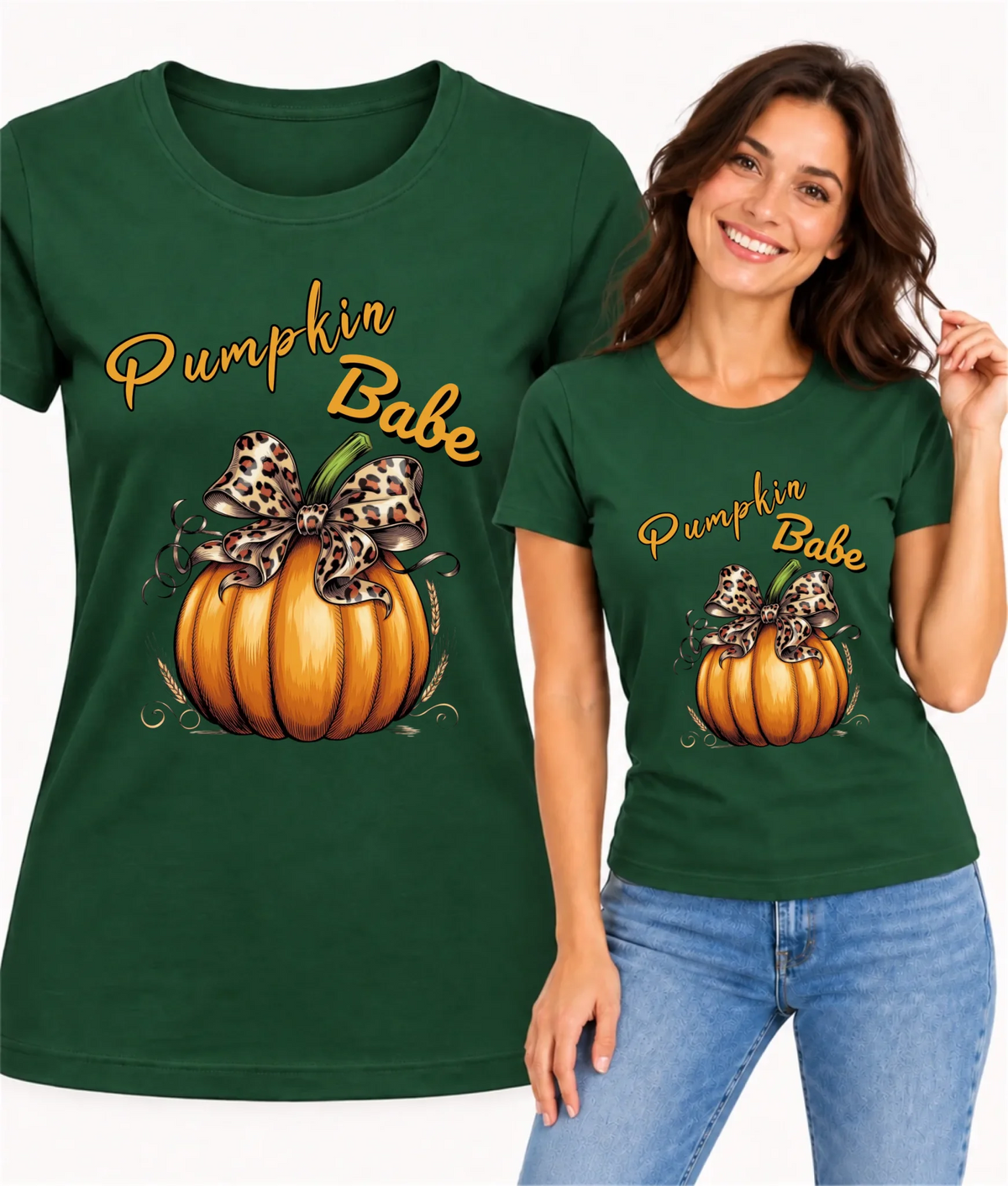 Koszulka damska jesienna - Pumpkin Babe - dla miłośniczki dyni JS33