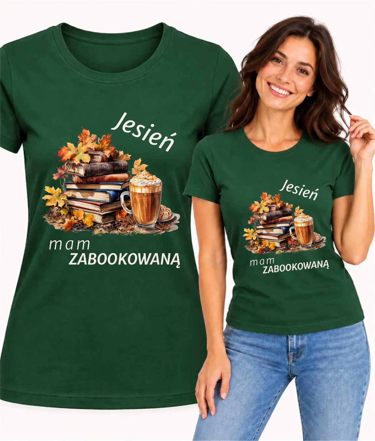 Koszulka damska jesienna - Jesień mam zabookowaną JS28
