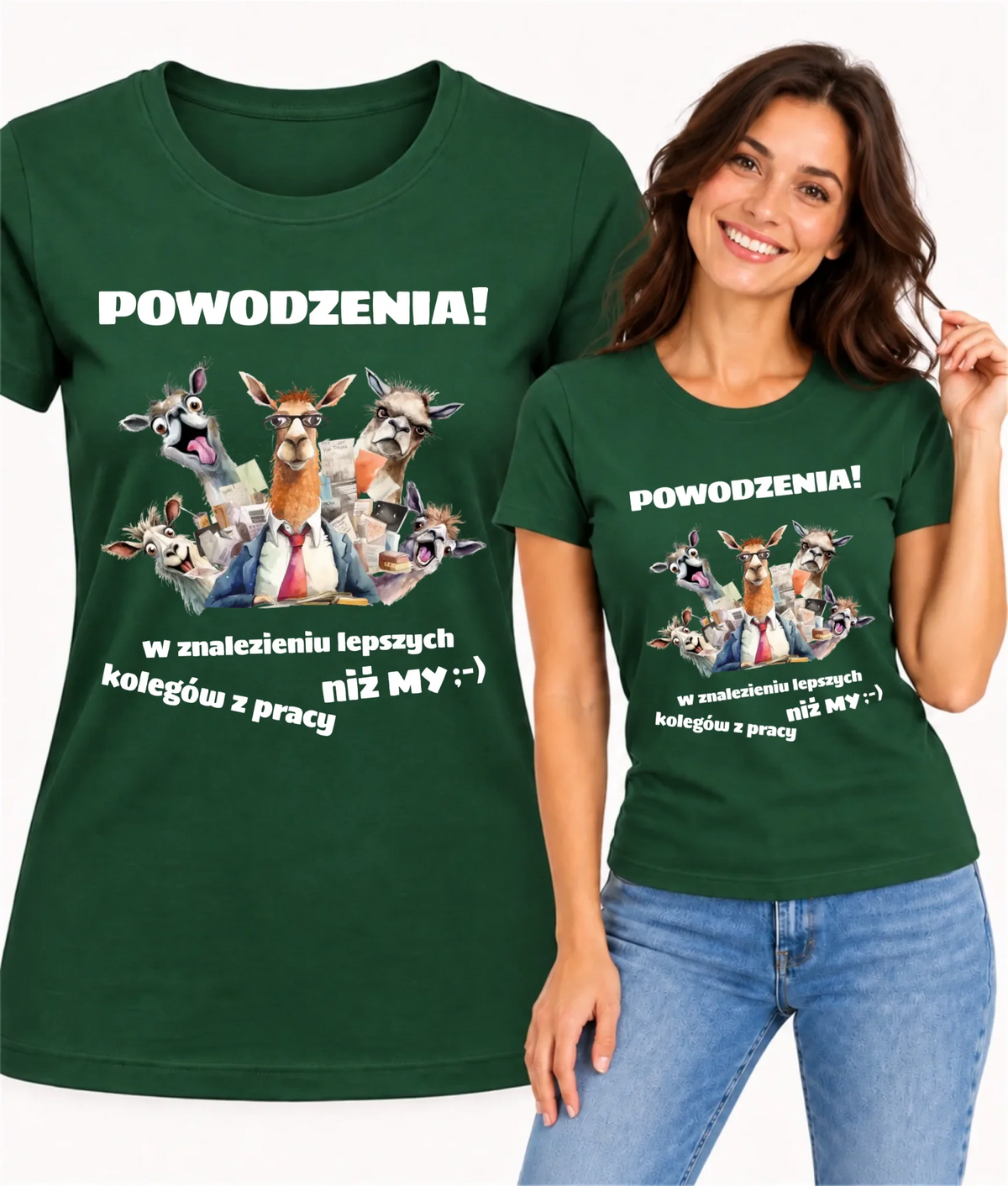 Koszulka damska na odejście z pracy - Powodzenia w znalezieniu lepszych kolegów