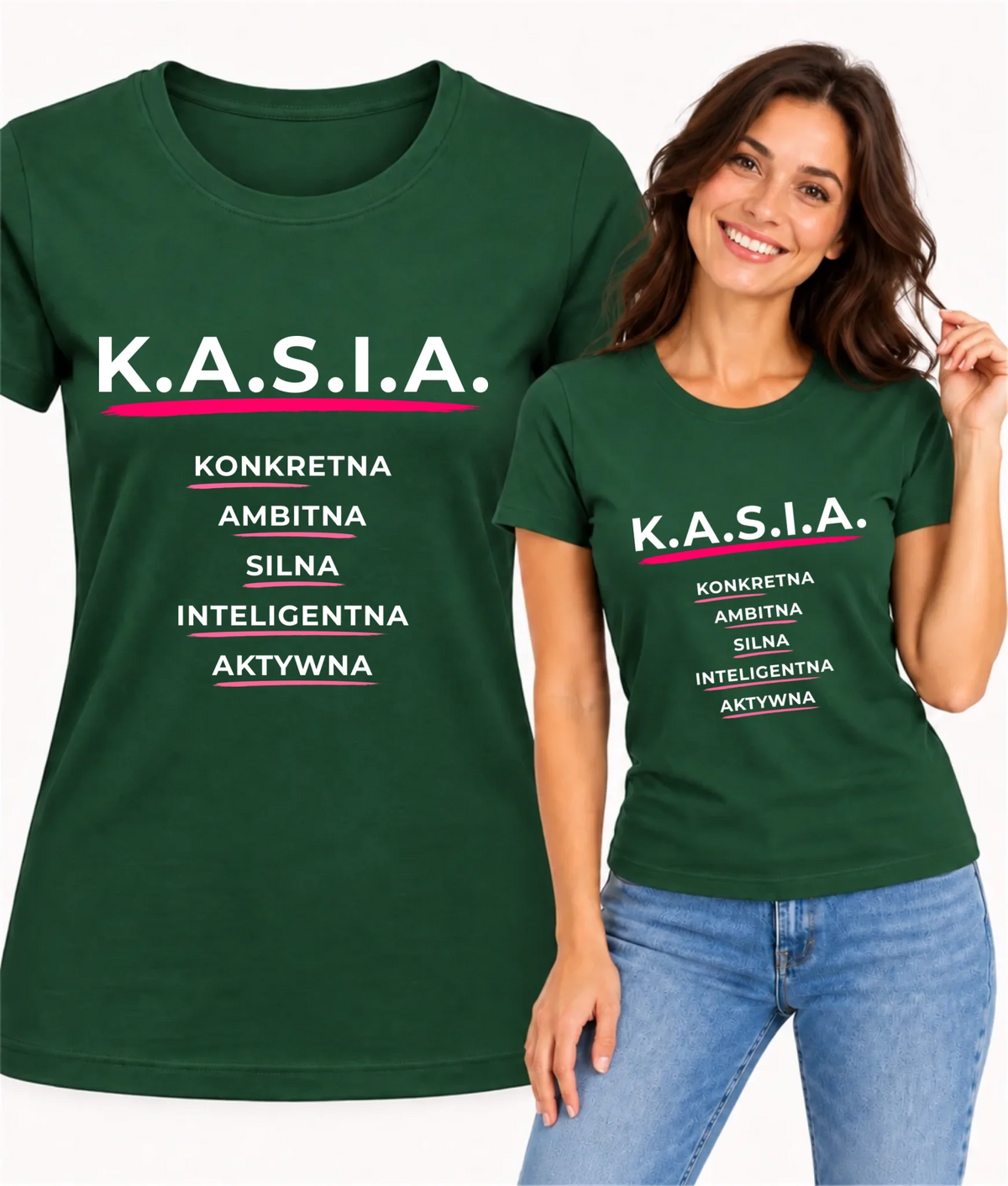 Koszulka damska - prezent dla Kasi - Katarzyna - K.A.S.I.A. DZ17