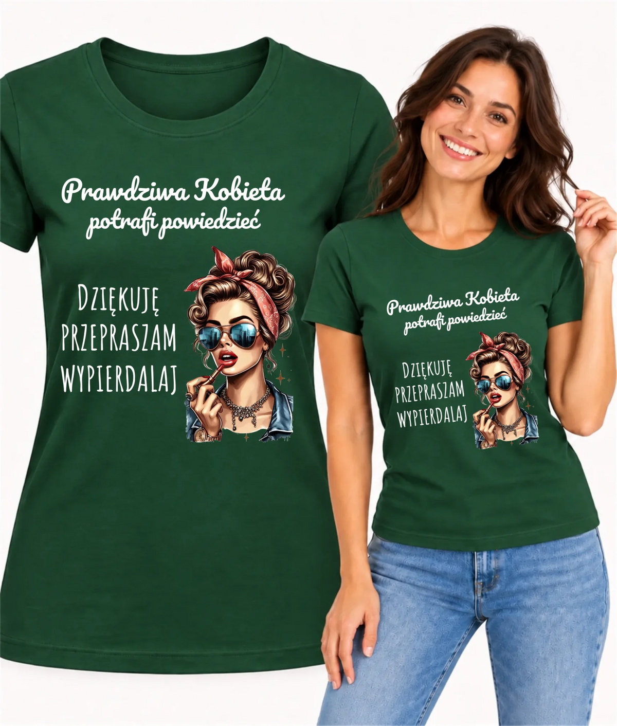 Koszulka damska - Prawdziwa kobieta - bez cenzury DZ15