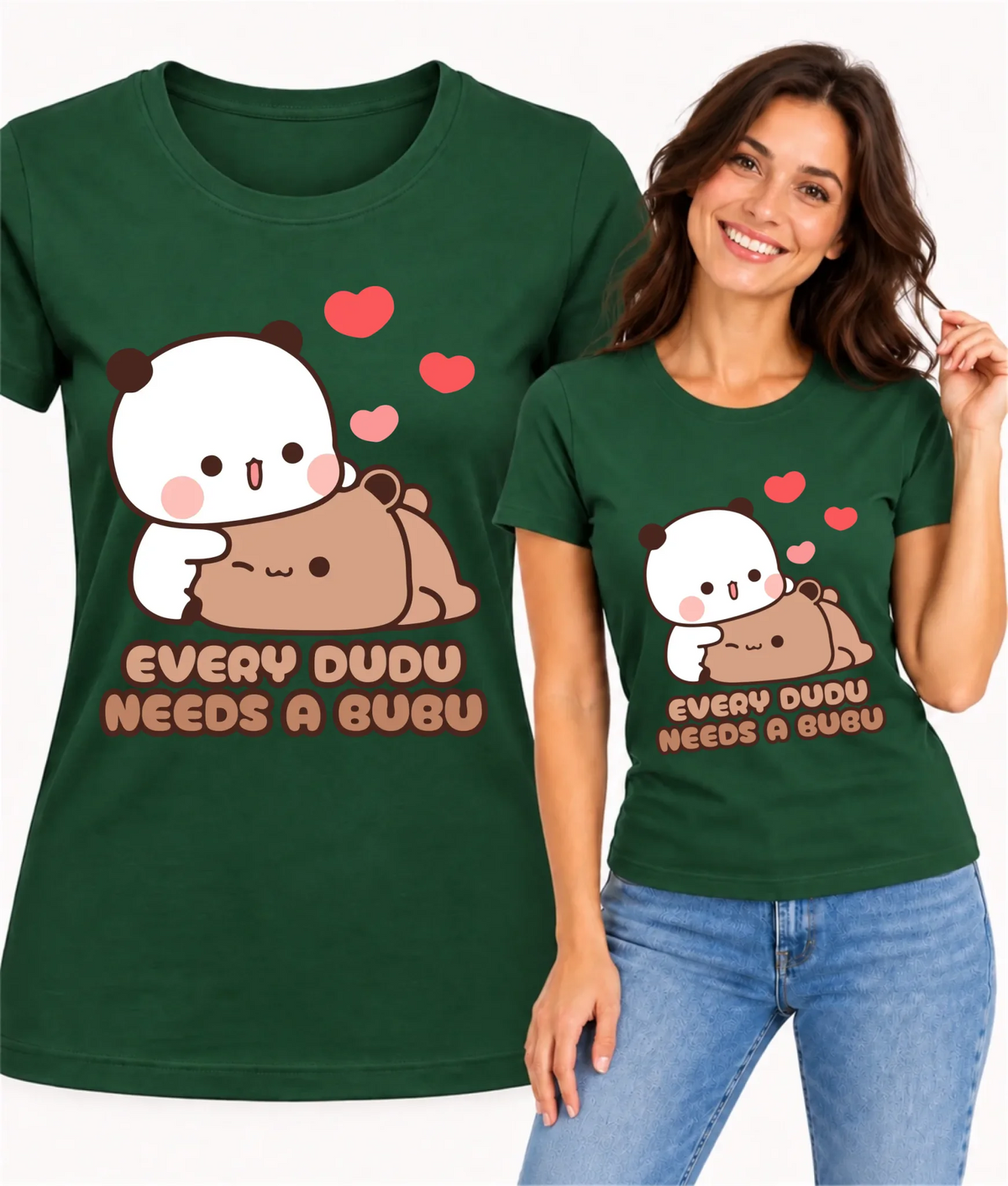 Koszulka damska dla par - Every Dudu needs a Bubu W32
