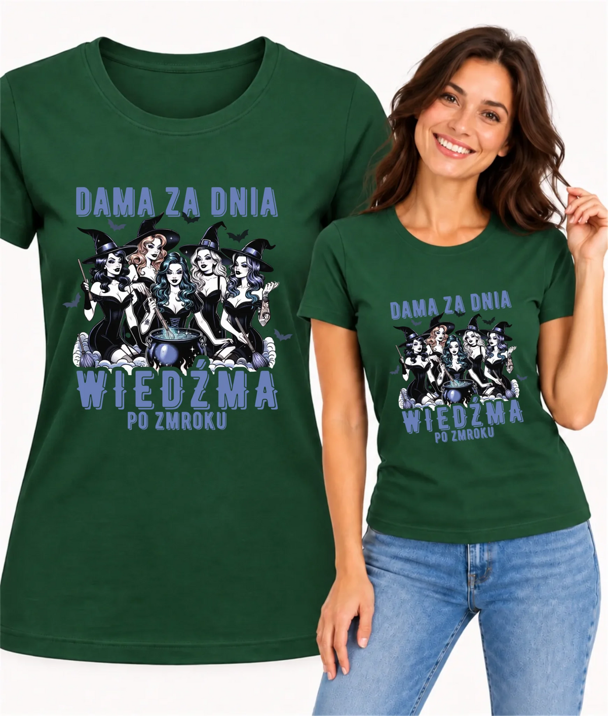 Koszulka damska - Dama za dnia wiedźma po zmroku HL16