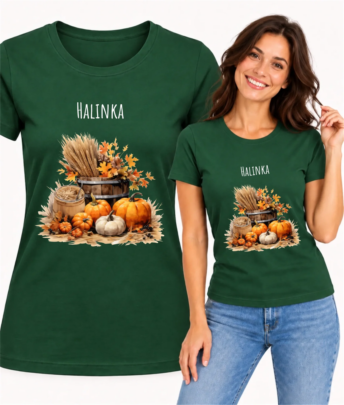 Koszulka damska jesienna z imieniem - Harvest Vibes