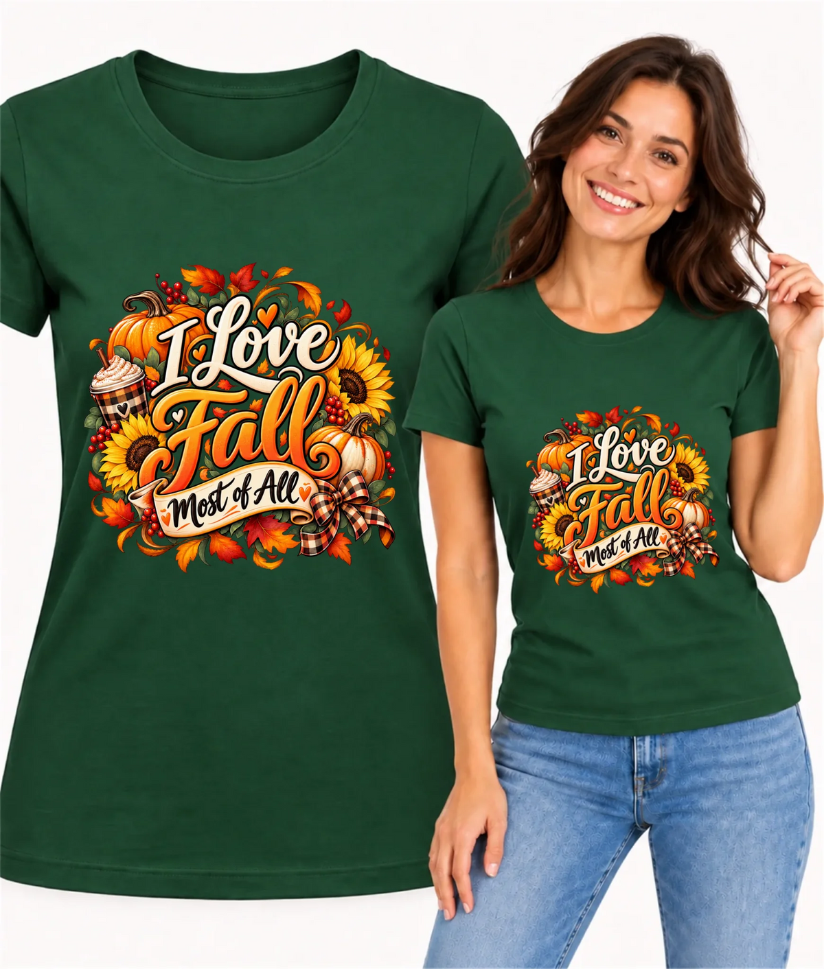 Koszulka damska jesienna - I Love Fall Most of All II