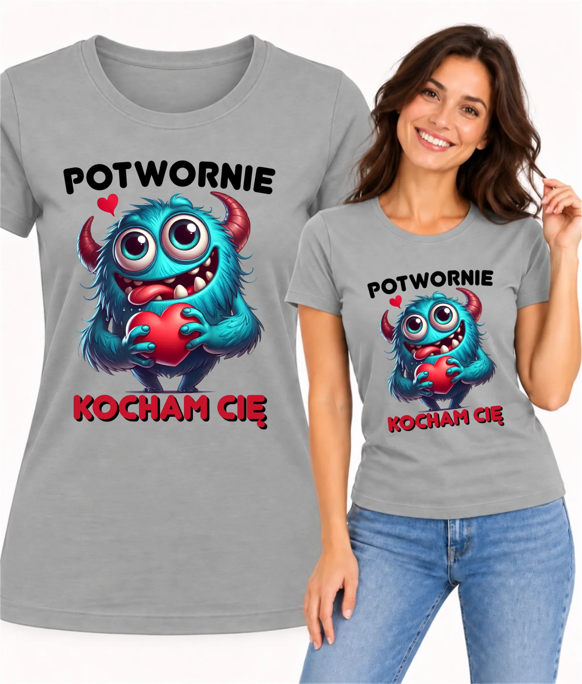 Koszulka damska - Potwornie Kocham Cię W45
