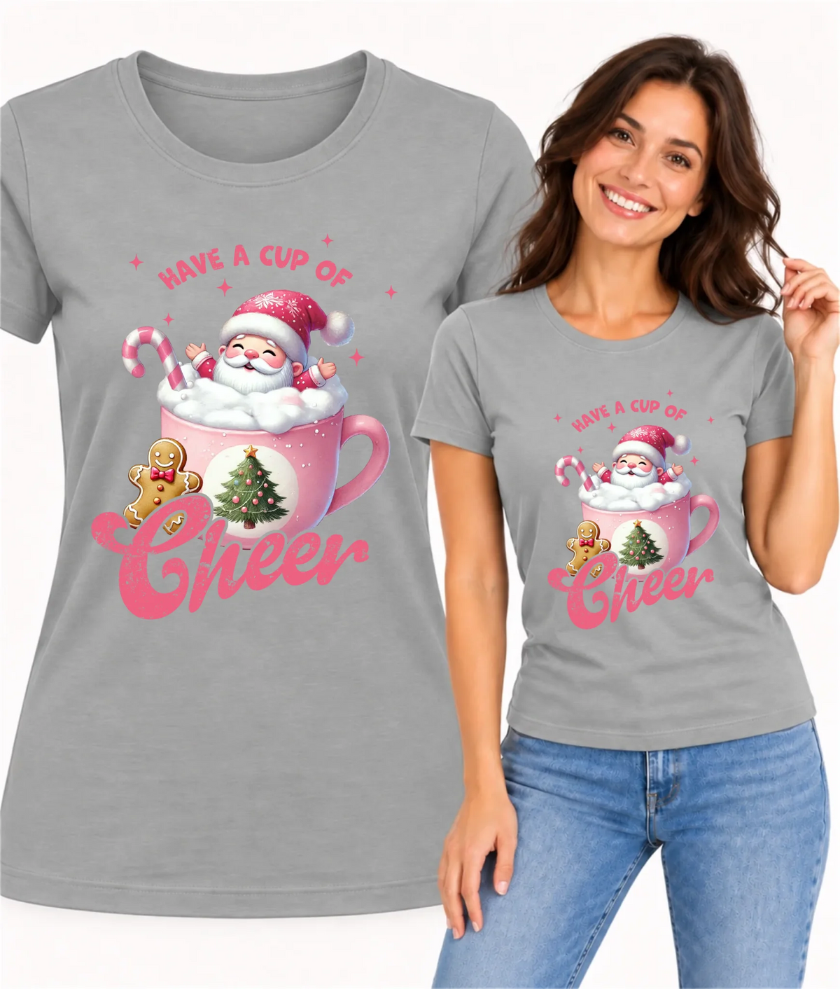 Koszulka damska świąteczna - Have a cup of cheer BN53