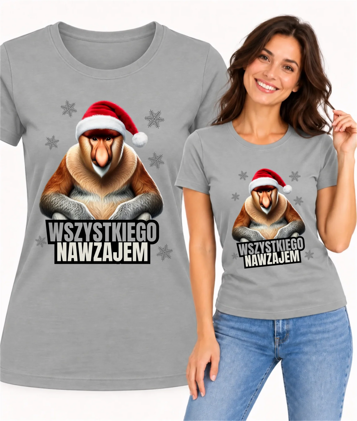 Koszulka damska świąteczna - Janusz Nosacz - Nawzajem BN110