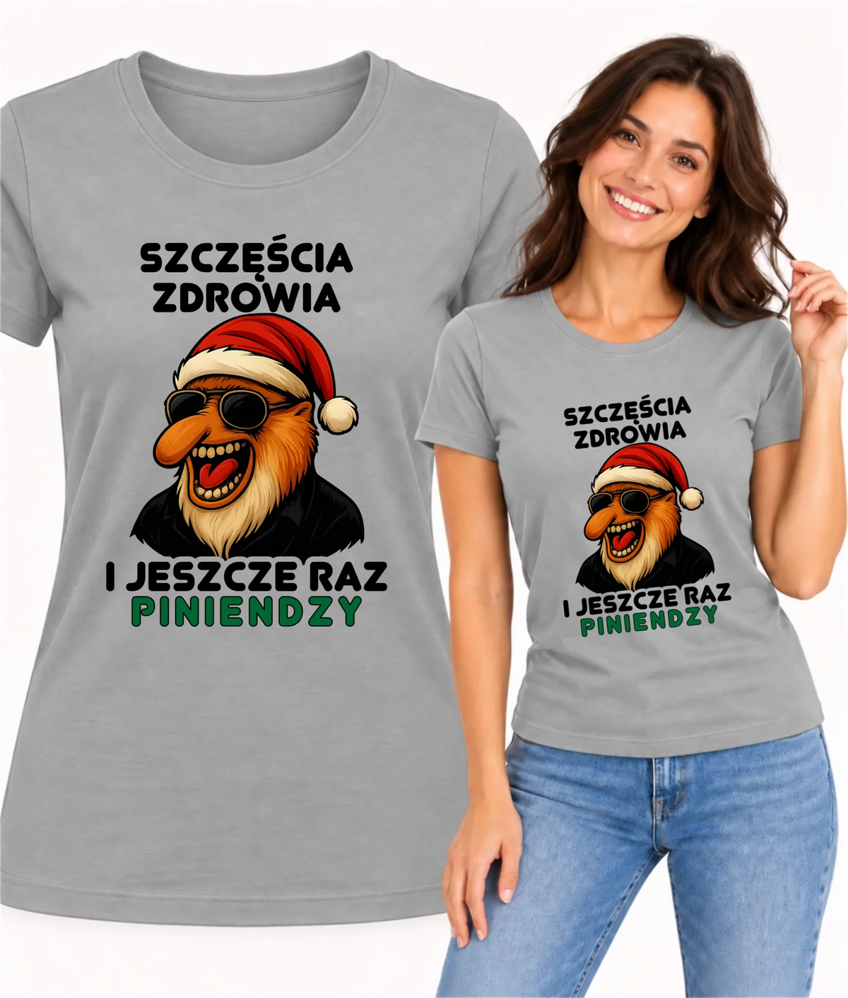 Koszulka damska świąteczna - Janusz Nosacz - I jeszcze raz piniendzy BN111