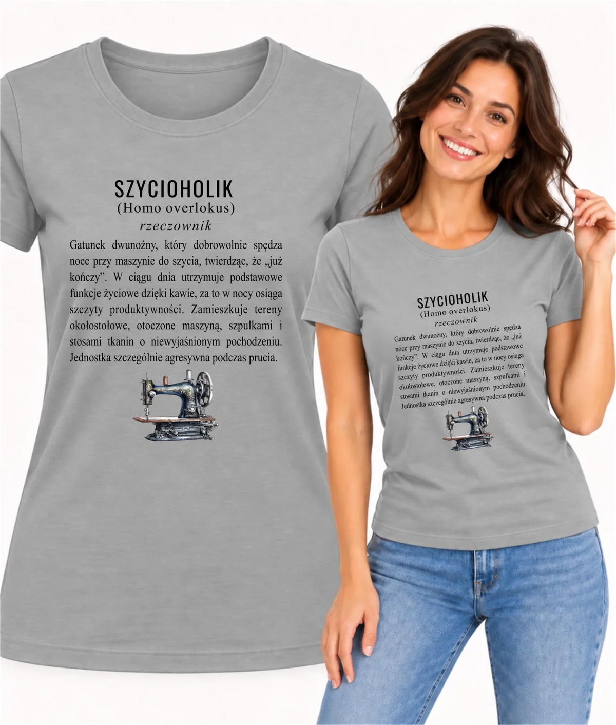 Koszulka damska szyciowa dla krawcowej - Szycioholik definicja HS10