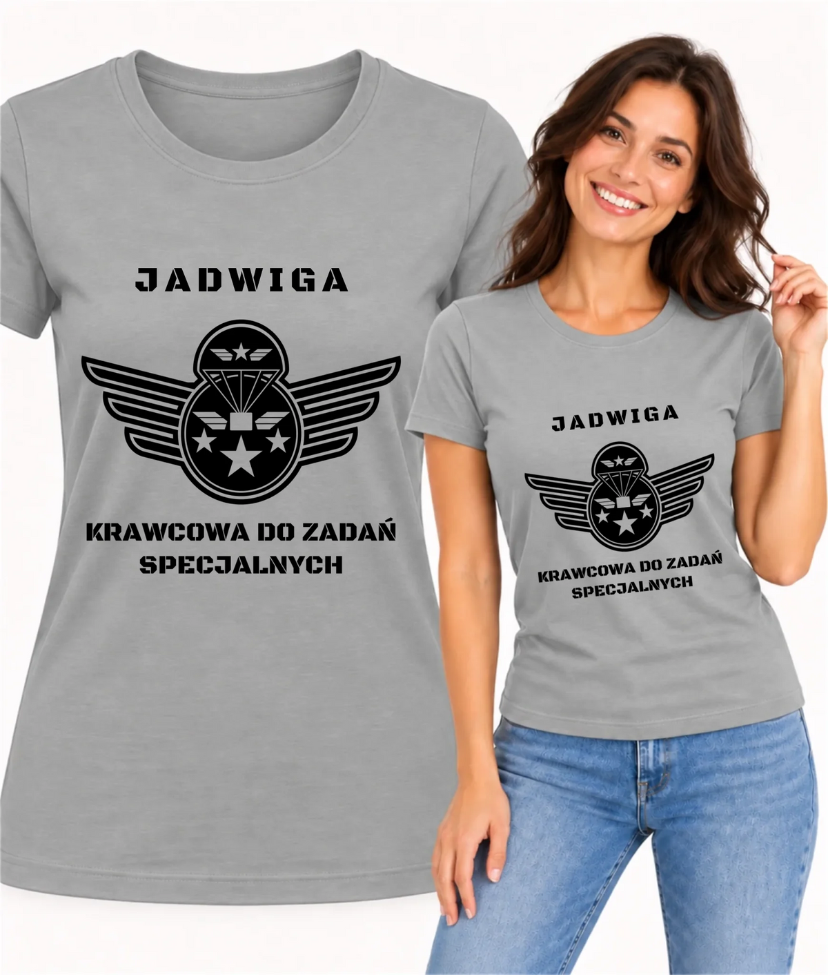 Koszulka damska szyciowa dla krawcowej - Krawcowa do zadań specjalnych HS38