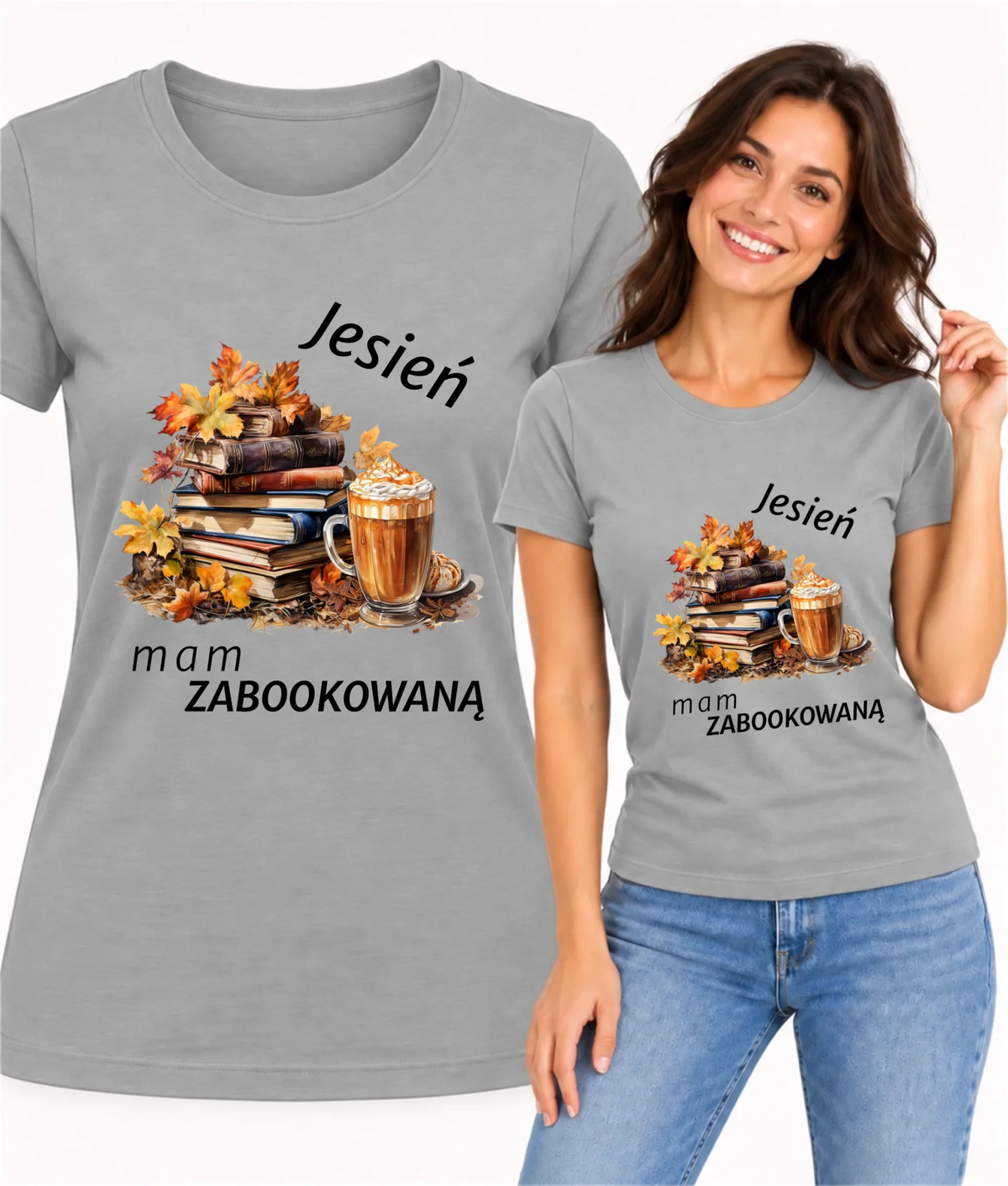 Koszulka damska jesienna - Jesień mam zabookowaną JS28