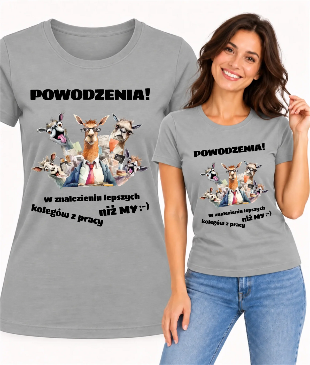 Koszulka damska na odejście z pracy - Powodzenia w znalezieniu lepszych kolegów