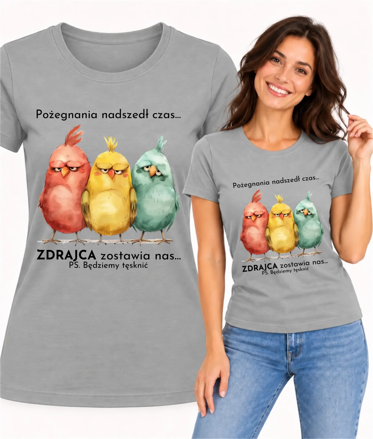 Koszulka damska na odejście z pracy - Pożegnania nadszedł czas