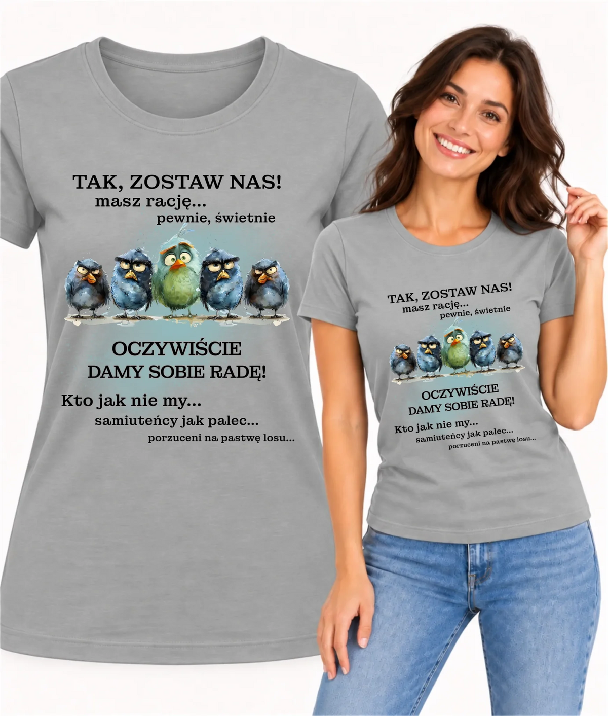 Koszulka damska na odejście z pracy - Tak, zostaw nas!