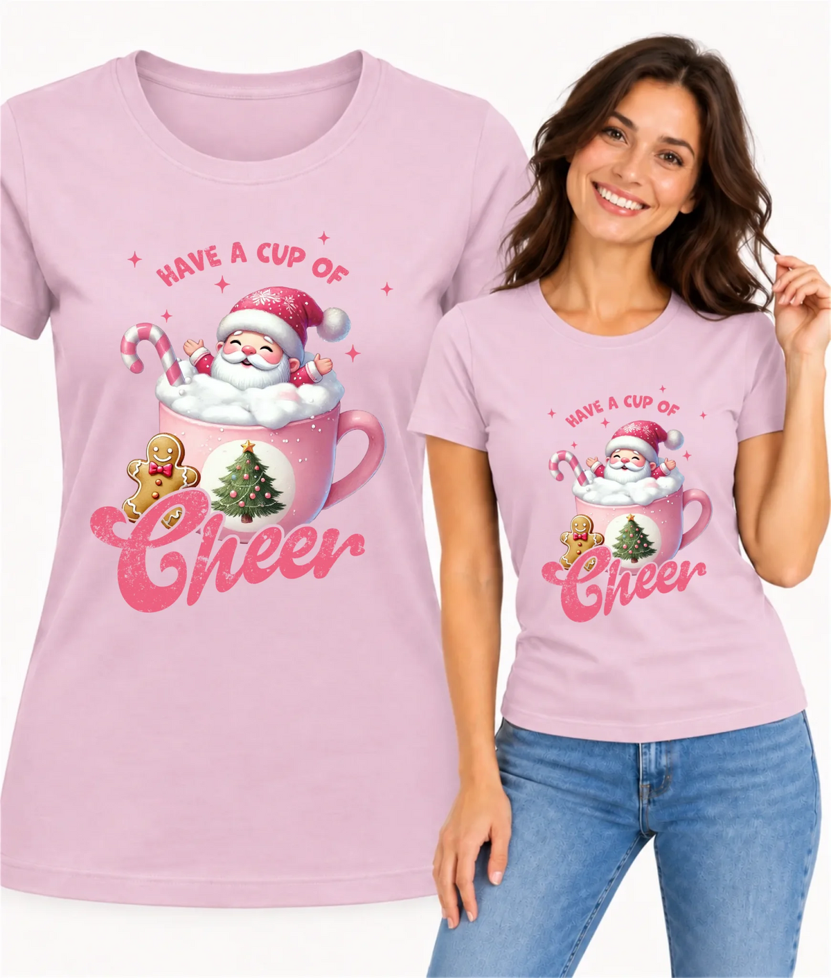 Koszulka damska świąteczna - Have a cup of cheer BN53
