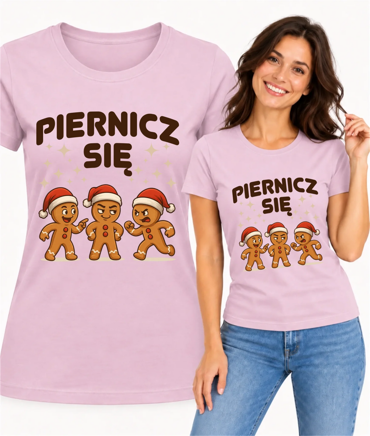 Koszulka damska świąteczna - Piernicz się BN149