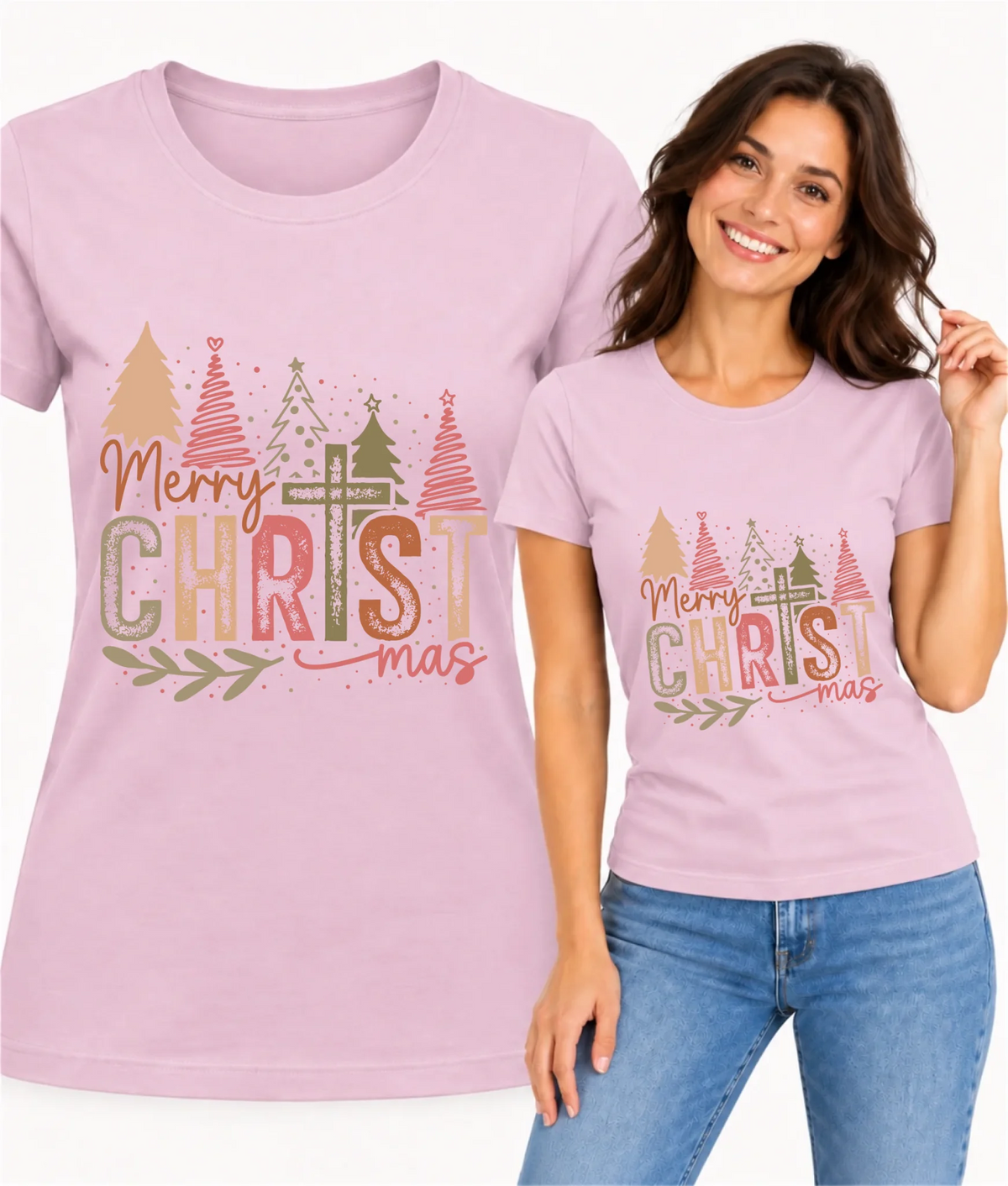 Koszulka damska świąteczna - Merry Christmas BN01