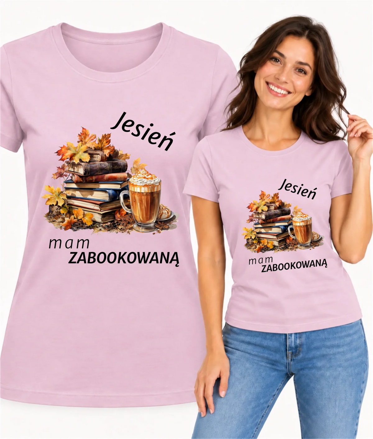 Koszulka damska jesienna - Jesień mam zabookowaną JS28
