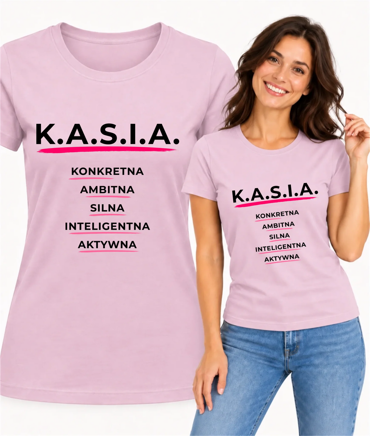Koszulka damska - prezent dla Kasi - Katarzyna - K.A.S.I.A. DZ17