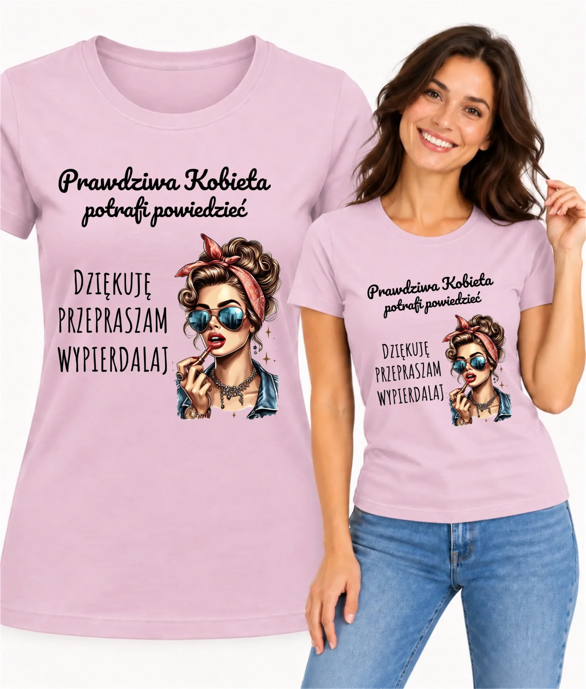 Koszulka damska - Prawdziwa kobieta - bez cenzury DZ15