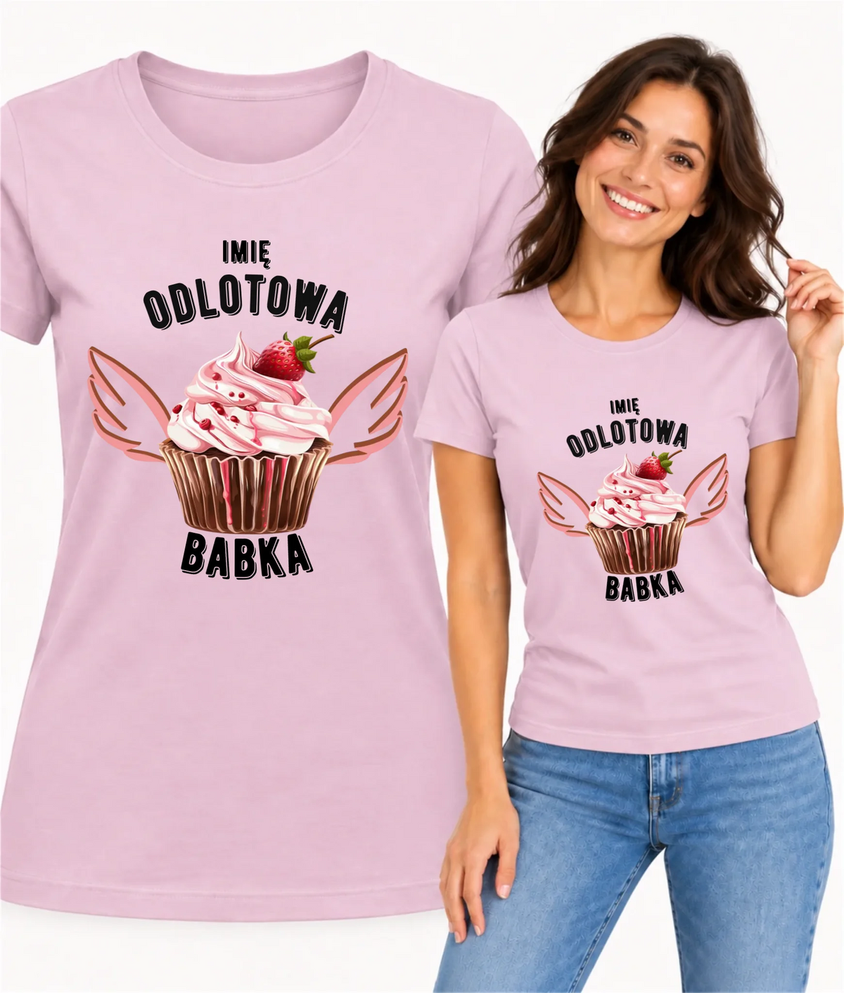 Koszulka damska - Odlotowa babka - personalizowana DZ06