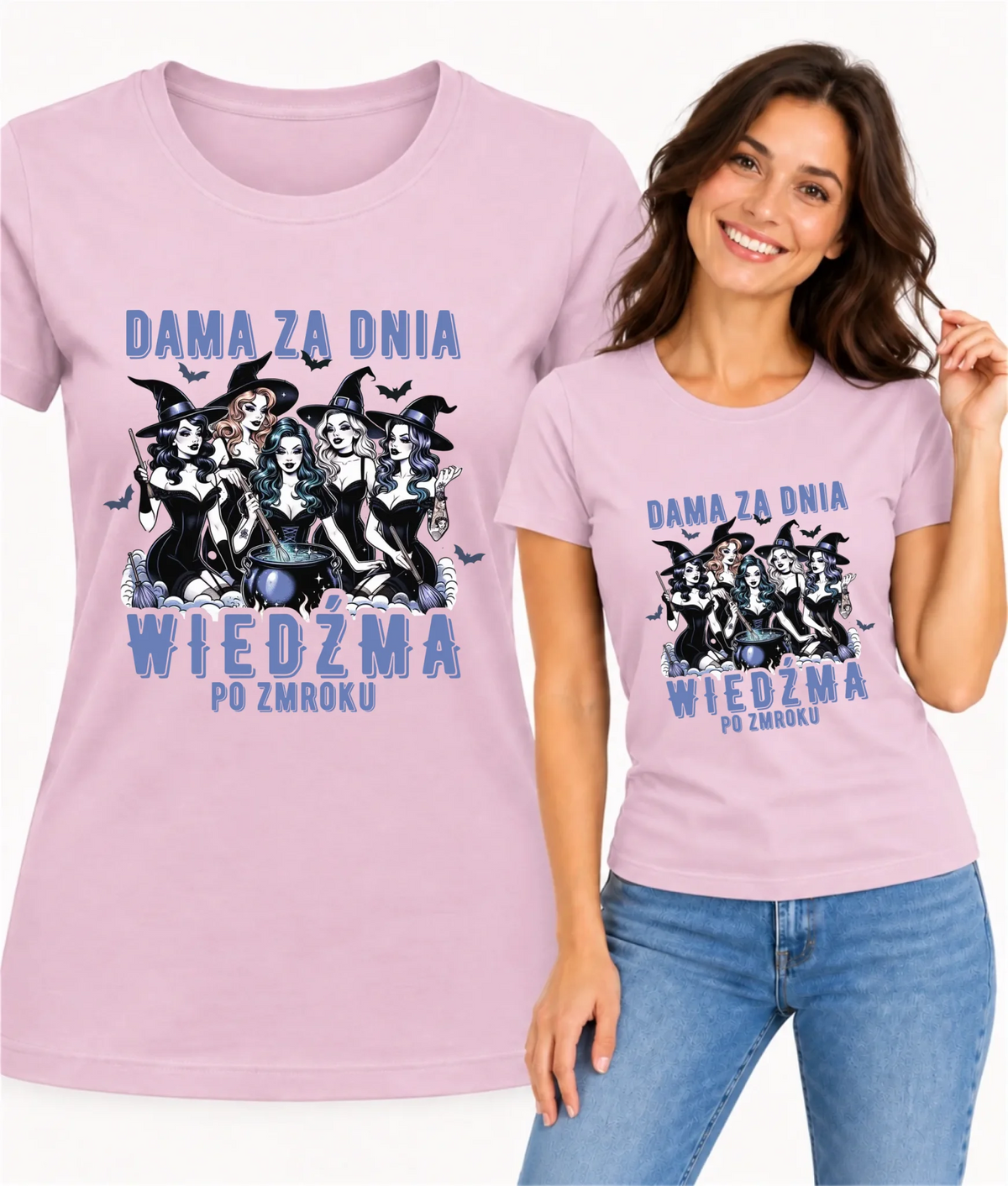 Koszulka damska - Dama za dnia wiedźma po zmroku HL16