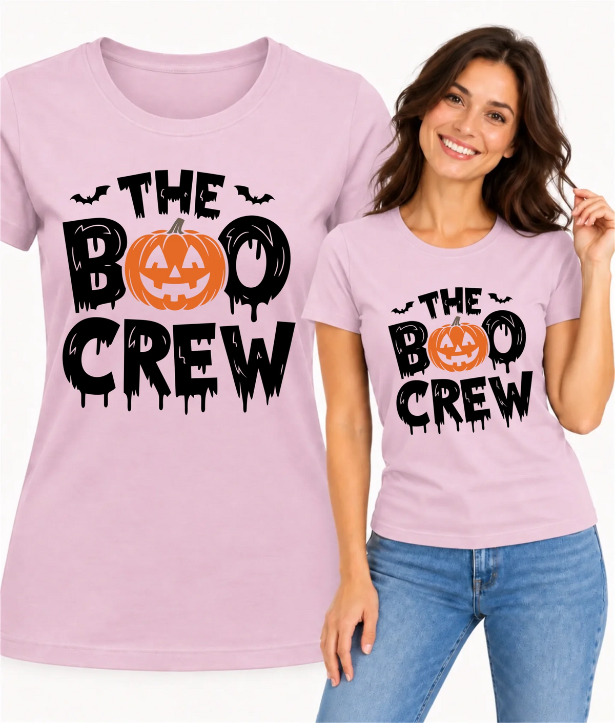 Koszulka damska na Halloween - The Boo Crew HL12
