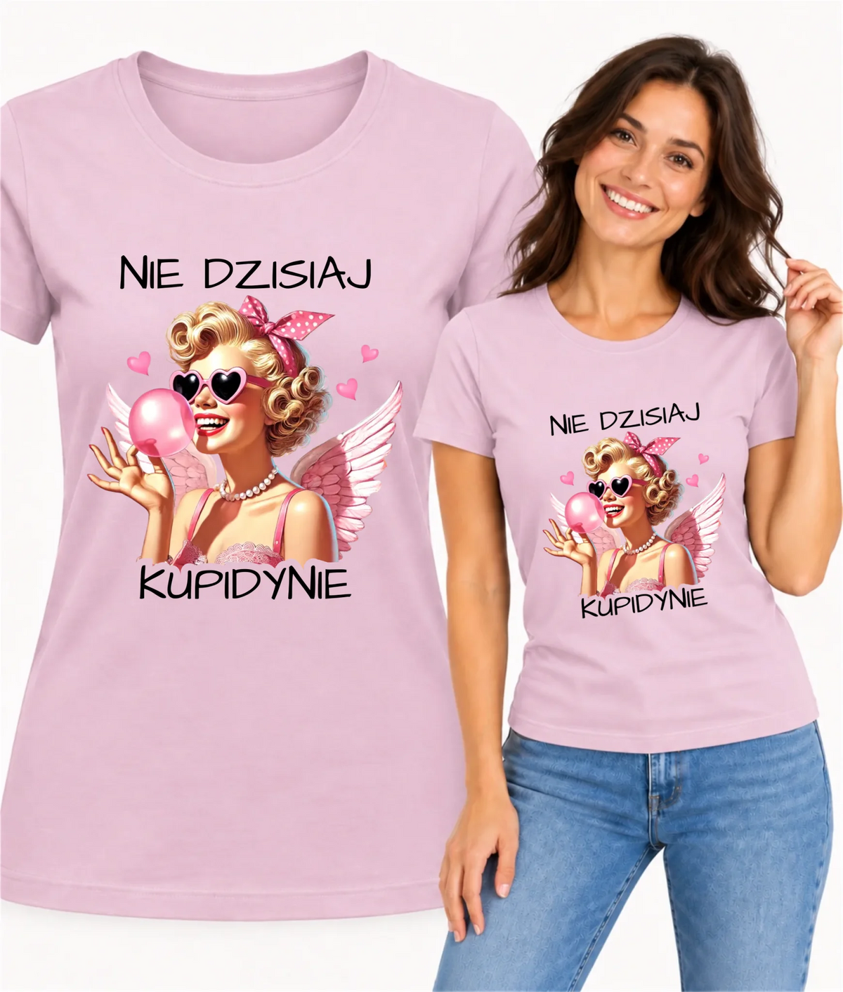 Koszulka damska na Walentynki dla singielki - Nie dzisiaj W18