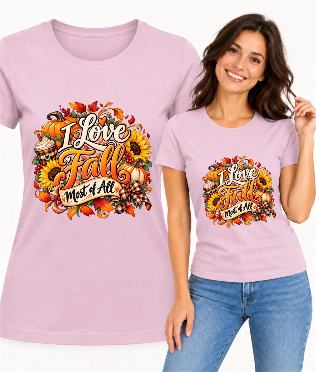 Koszulka damska jesienna - I Love Fall Most of All II