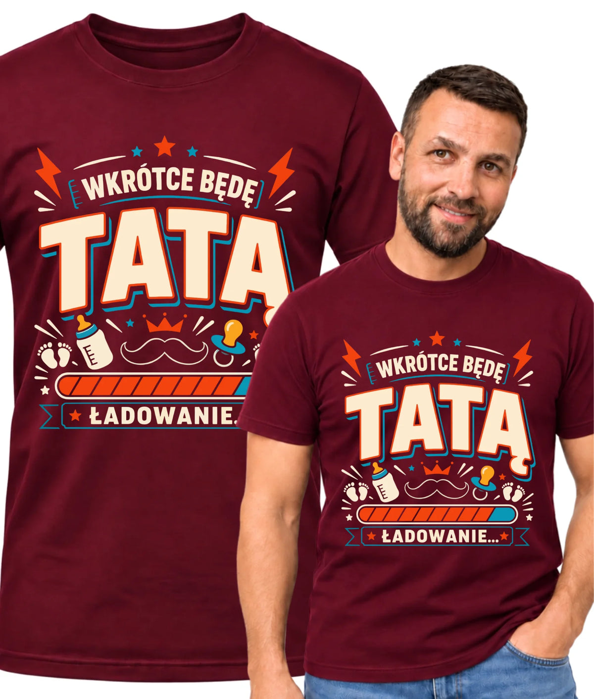 Koszulka dla przyszłego taty - Wkrótce będę tatą DT23