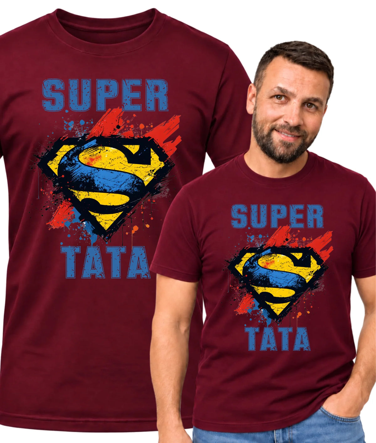 Koszulka dla taty - Super Tata superbohater DT07