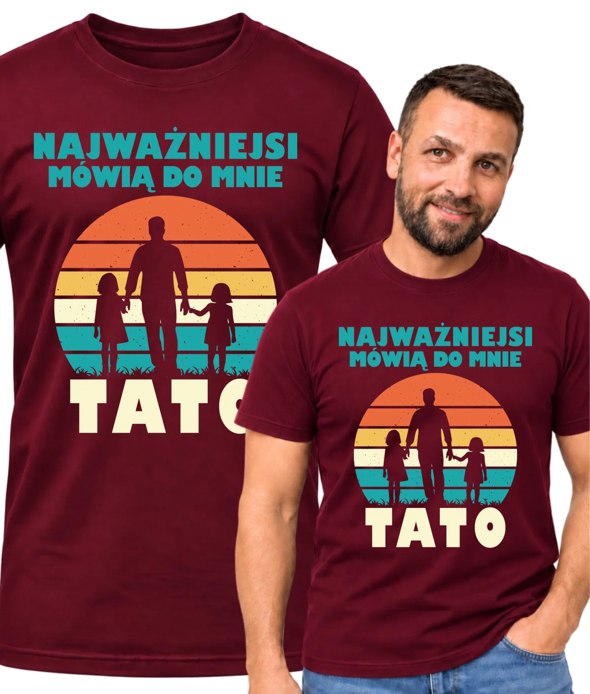 Koszulka dla taty - Najważniejsi mówią do mnie tato DT31