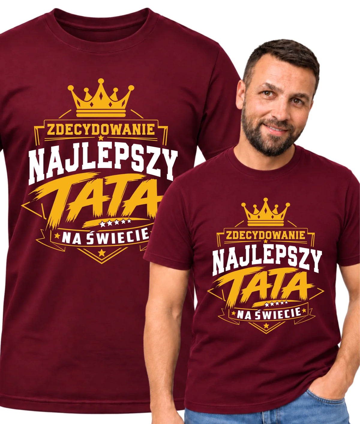 Koszulka dla taty - Zdecydowanie najlepszy tata na Świecie DT25