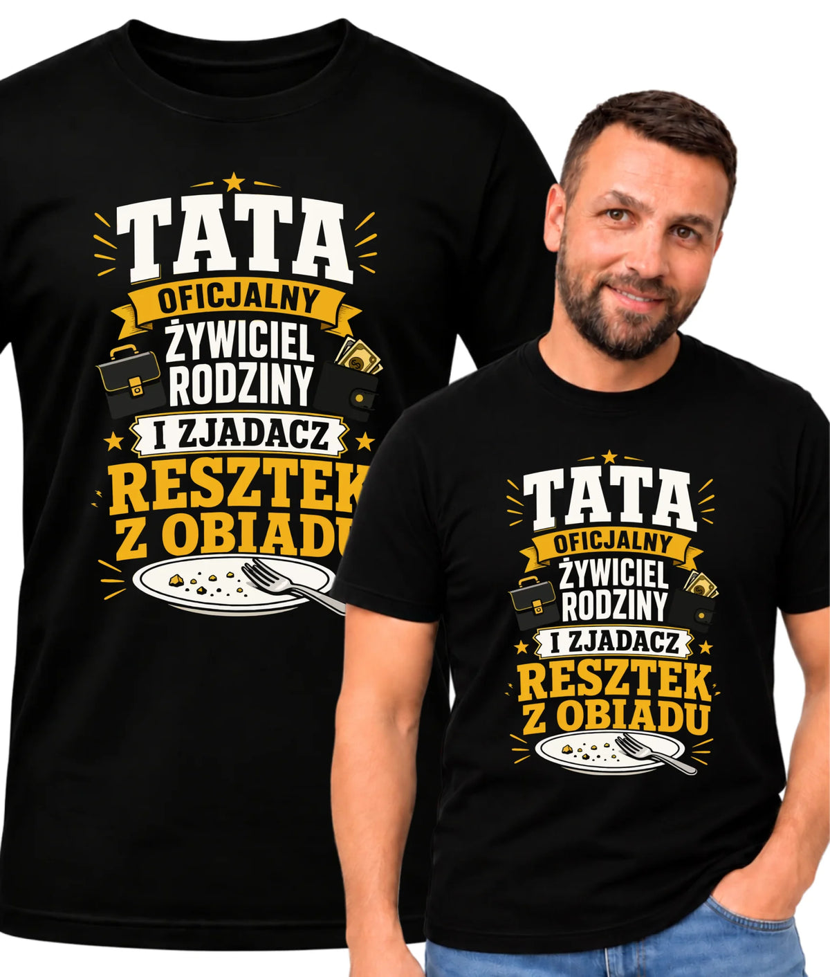 Koszulka dla taty - Tata oficjalny żywiciel rodziny DT34
