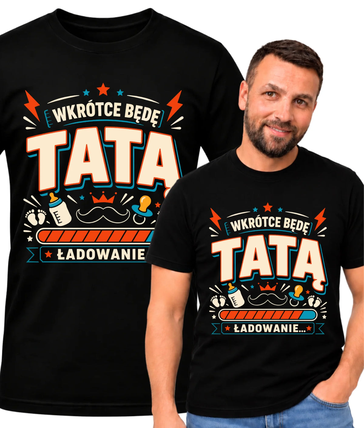 Koszulka dla przyszłego taty - Wkrótce będę tatą DT23