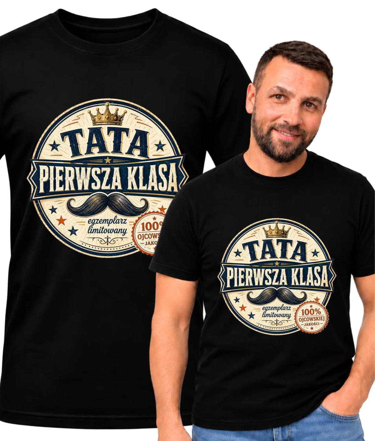 Koszulka dla taty - Tata pierwsza klasa DT16